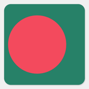 Bangladesh-vlag Vierkante Sticker