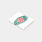 Bangladesh vlag Vingerprint land Pride Post-it® Notes (Schuin)