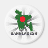 Bangladesh-vlaggenkaart 2.0 magneet (Voorkant)