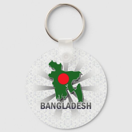 Bangladesh-vlaggenkaart 2.0 sleutelhanger (Voorkant)