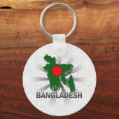 Bangladesh-vlaggenkaart 2.0 sleutelhanger (Voorkant)