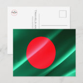 Bangladesh - Vlaggolving - Briefkaart (Voorkant / Achterkant)