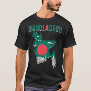Bangladeshi Bangladesh Landkaart Vlag T-shirt