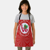 Bangladeshi rode liefde Vlag gepersonaliseerd Schort (Insitu)