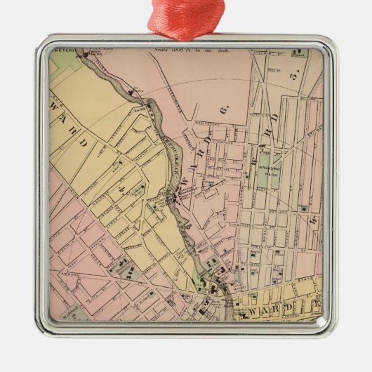 Bangor, Brewer, Maine Metalen Ornament (Voorkant)