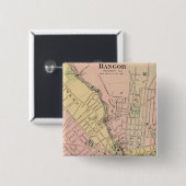 Bangor, Brewer, Maine Vierkante Button 5,1 Cm (Voorkant /achterkant)