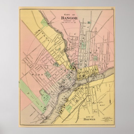 Bangor, Brewer Poster (Voorkant)