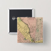 Bangor, Brewer Vierkante Button 5,1 Cm (Voorkant /achterkant)