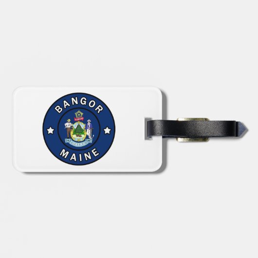 Bangor Maine Bagagelabel (Achterkant horizontaal)