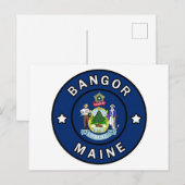 Bangor Maine Briefkaart (Voorkant / Achterkant)
