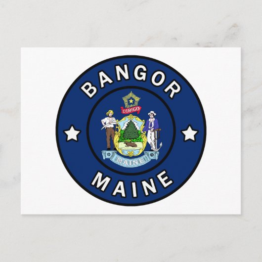 Bangor Maine Briefkaart (Voorkant)