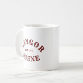 Bangor, Maine Coffee Mok (Voorkant links)