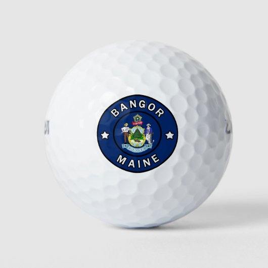 Bangor Maine Golfballen (Voorkant)