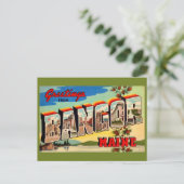 Bangor Maine Greetings Postcard Briefkaart (Staand voorkant)