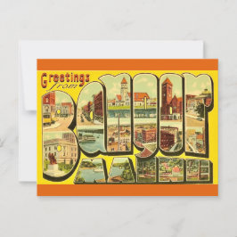 Bangor Maine Groeten Ansichtkaart Briefkaart
