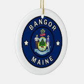 Bangor Maine Keramisch Ornament (Rechts)