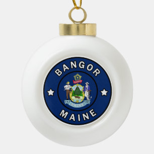 Bangor Maine Keramische Bal Ornament