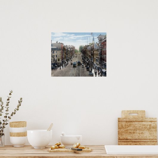 Bangor Maine Main Street Poster (Keuken)