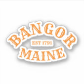 Bangor, Maine Oval Sticker (Voorkant)