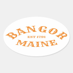 Bangor, Maine Oval Sticker