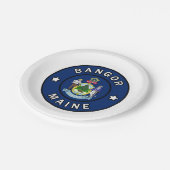 Bangor Maine Papieren Bordje (Gekanteld)
