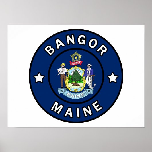 Bangor Maine Poster (Voorkant)