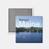 Bangor Maine Reizen Souvenir Koelkast Magnet (Voorkant / Achterkant)