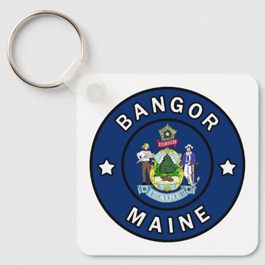 Bangor Maine Sleutelhanger (Voorkant)