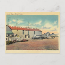 Bangor, Maine Vintage Airport and Airplane