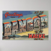 Bangor, MaineLarge Letter ScenesBangor, ME Poster (Voorkant)