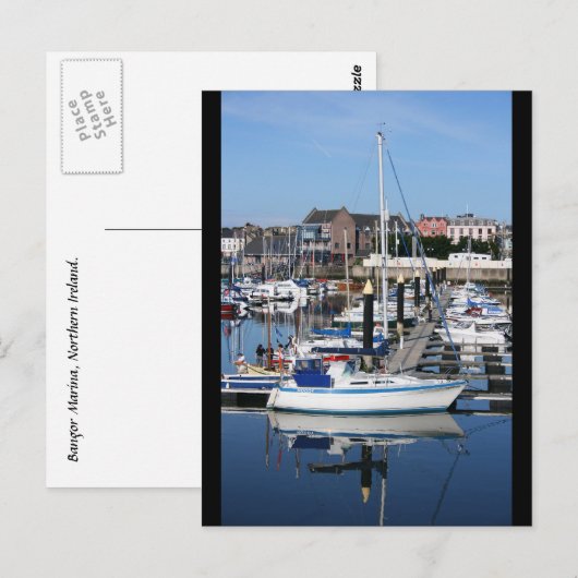 Bangor Marina Briefkaart (Voorkant / Achterkant)