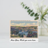 Bangor Skyline, Bangor Maine Briefkaart (Staand voorkant)