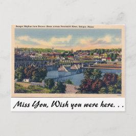 Bangor Skyline, Bangor Maine Briefkaart