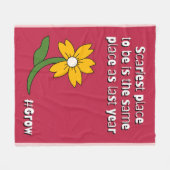 Bangste Plek Is Om Bij Hetzelfe Te Blijven Fleece Deken (Voorkant (Horizontaal))