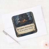 Bangste spookhuis — Halloween sticker (Envelop)