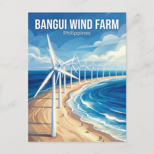 Bangui Windmolens Filipijnen Briefkaart (Voorkant)