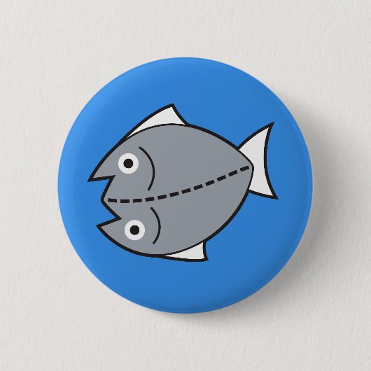 Bangus op een Button! Ronde Button 5,7 Cm (Voorkant)
