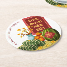 Banh Chung Watermeloen & Hoa Mai Vietnamees Nieuwj