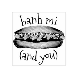 Banh Mi (Tussen mij en jullie Vietnamese Sandwich) Rubberstempel