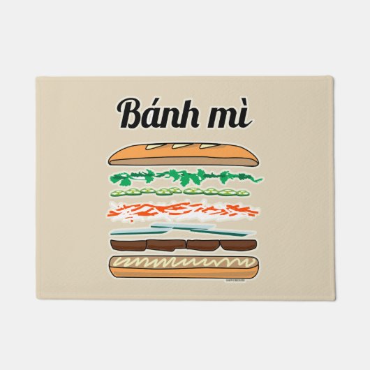 Banh Mi Vietnamese baguette van het Deurmat (Voorkant)