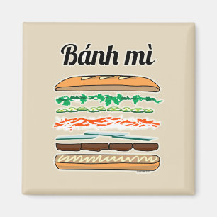 Banh Mi Vietnamese baguette van het Magneet