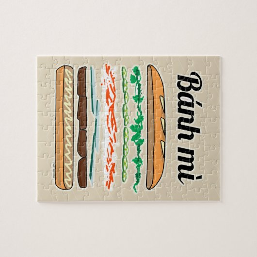 Banh Mi Vietwich, Frans brood Legpuzzel (Horizontaal)
