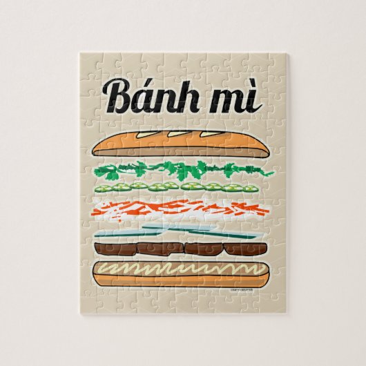 Banh Mi Vietwich, Frans brood Legpuzzel (Verticaal)