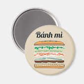 Banh Mi Vietwich, Frans brood Magneet (Voorkant / Achterkant)