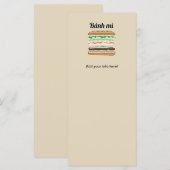 Banh Mi Vietwich, Frans brood Menu (Voorkant / Achterkant)