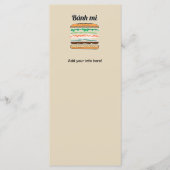 Banh Mi Vietwich, Frans brood Menu (Voorkant)