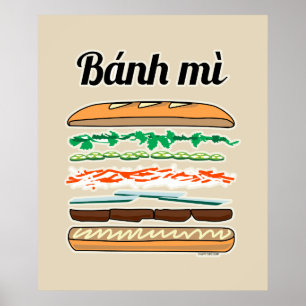 Banh Mi Vietwich, Frans brood Poster