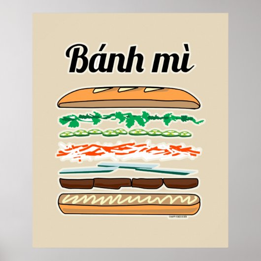 Banh Mi Vietwich, Frans brood Poster (Voorkant)