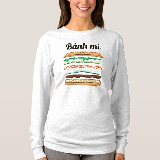 Banh Mi Vietwich, Frans brood T-shirt (Voorkant)