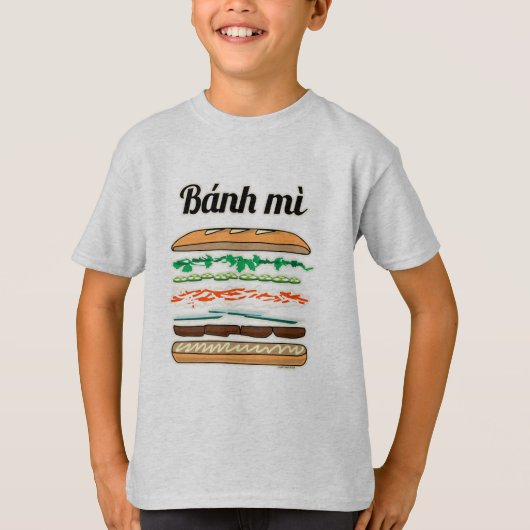 Banh Mi Vietwich, Frans brood T-shirt (Voorkant)